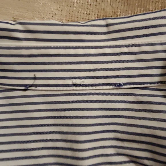 Lafayette 148 New York Plus Kehlani Striped Scenic-Print Shirt - Picture 14 of 14